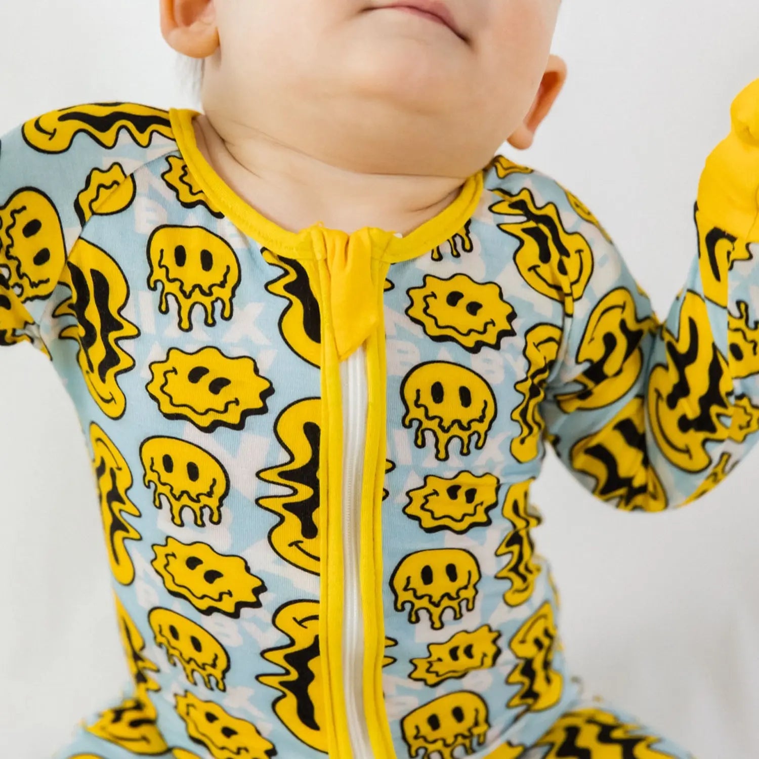 TRIPPY SMILES BLUE BAMBOO ZIPPY NIXX BABY