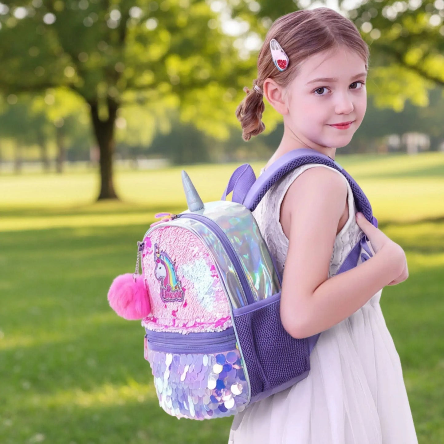 Unicorn Sequin Backpack SUNVENO