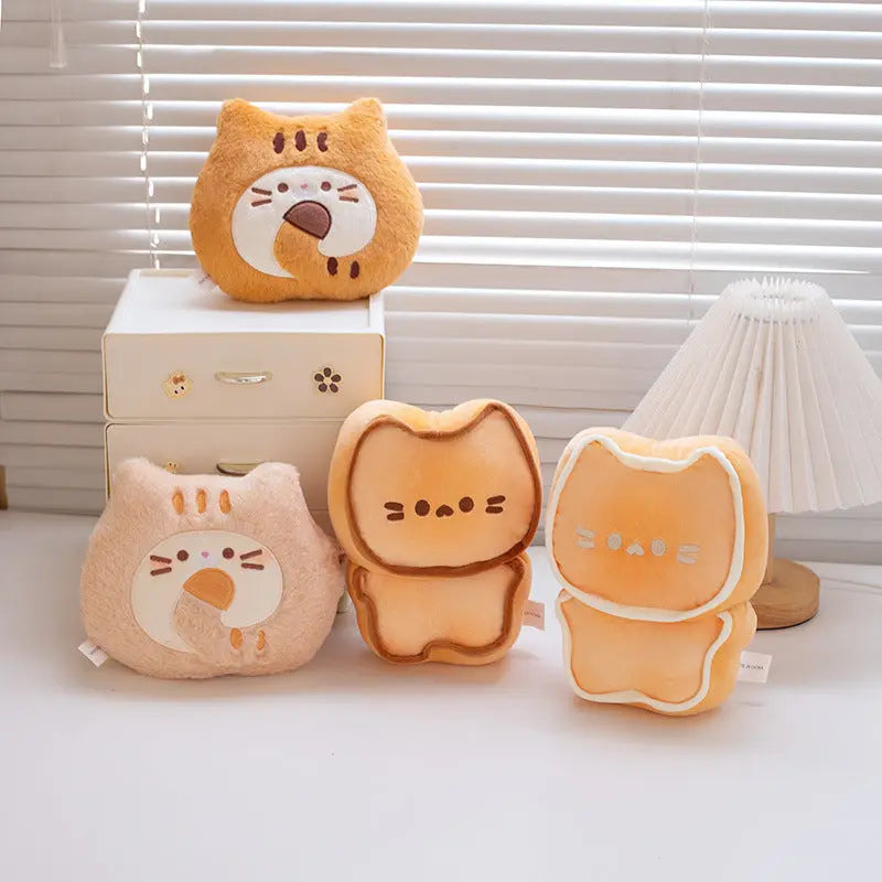 Cute Cartoon Butter Meow Biscuit Cute Funny Bread Plush Toy AnnLoren