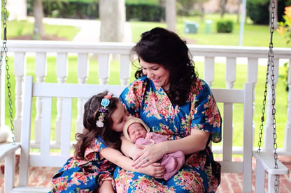 Baby Mommy Matching Kaftan Robes Silkandmore