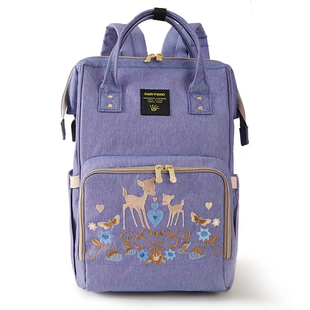 Classic Embroidered Diaper Backpack SUNVENO