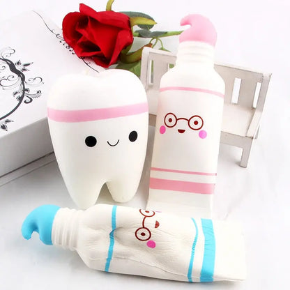 Tooth Shaped Slow Rising Squeeze Toy kids clothes rock