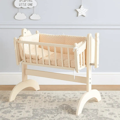 2pc Dimple Crib/Cradle Quilt & Bumper Bedding Set For Your Little One