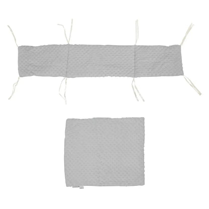 2pc Dimple Crib/Cradle Quilt & Bumper Bedding Set For Your Little One