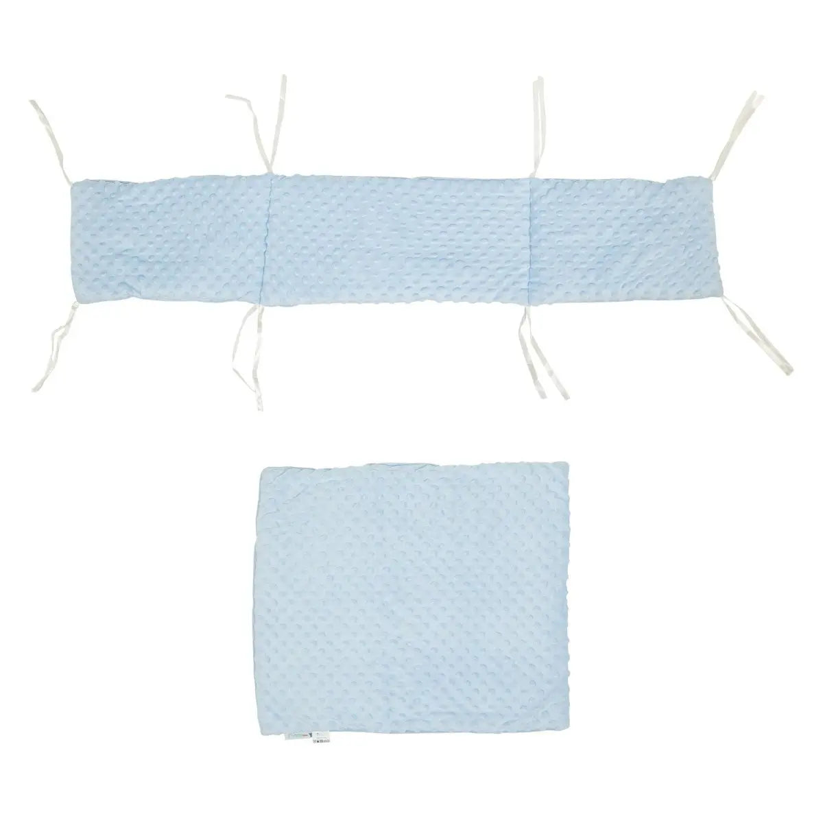 2pc Dimple Crib/Cradle Quilt & Bumper Bedding Set For Your Little One