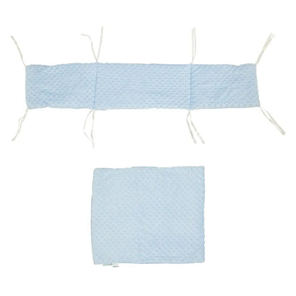 2pc Dimple Crib/Cradle Quilt & Bumper Bedding Set For Your Little One