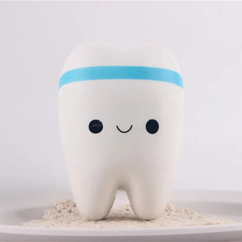 Tooth Shaped Slow Rising Squeeze Toy kids clothes rock