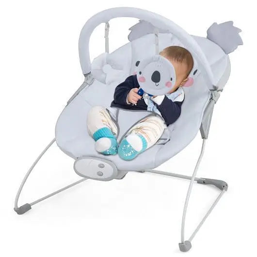 Portable Baby Bouncer Infant Rocker Seat with Detachable Toy Bar-Gray My Store