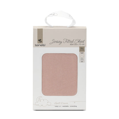 Lorelli gumis lepedő 60x120x15 - Pink