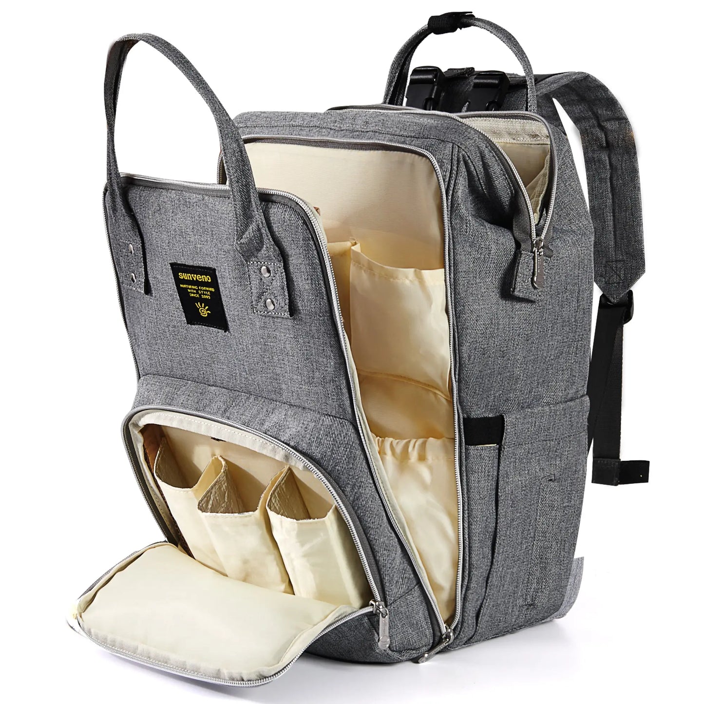 Open-Wide Diaper Backpack SUNVENO