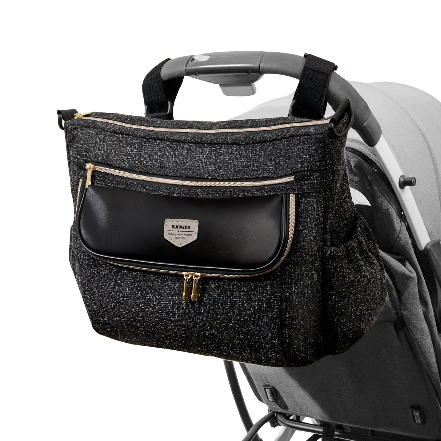 Tweed Luxe Stroller Organizer SUNVENO