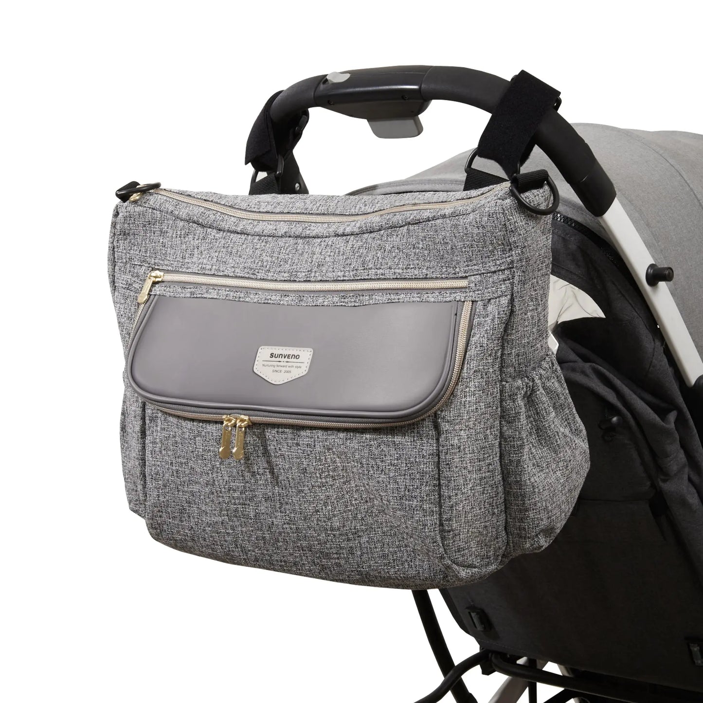Tweed Luxe Stroller Organizer SUNVENO