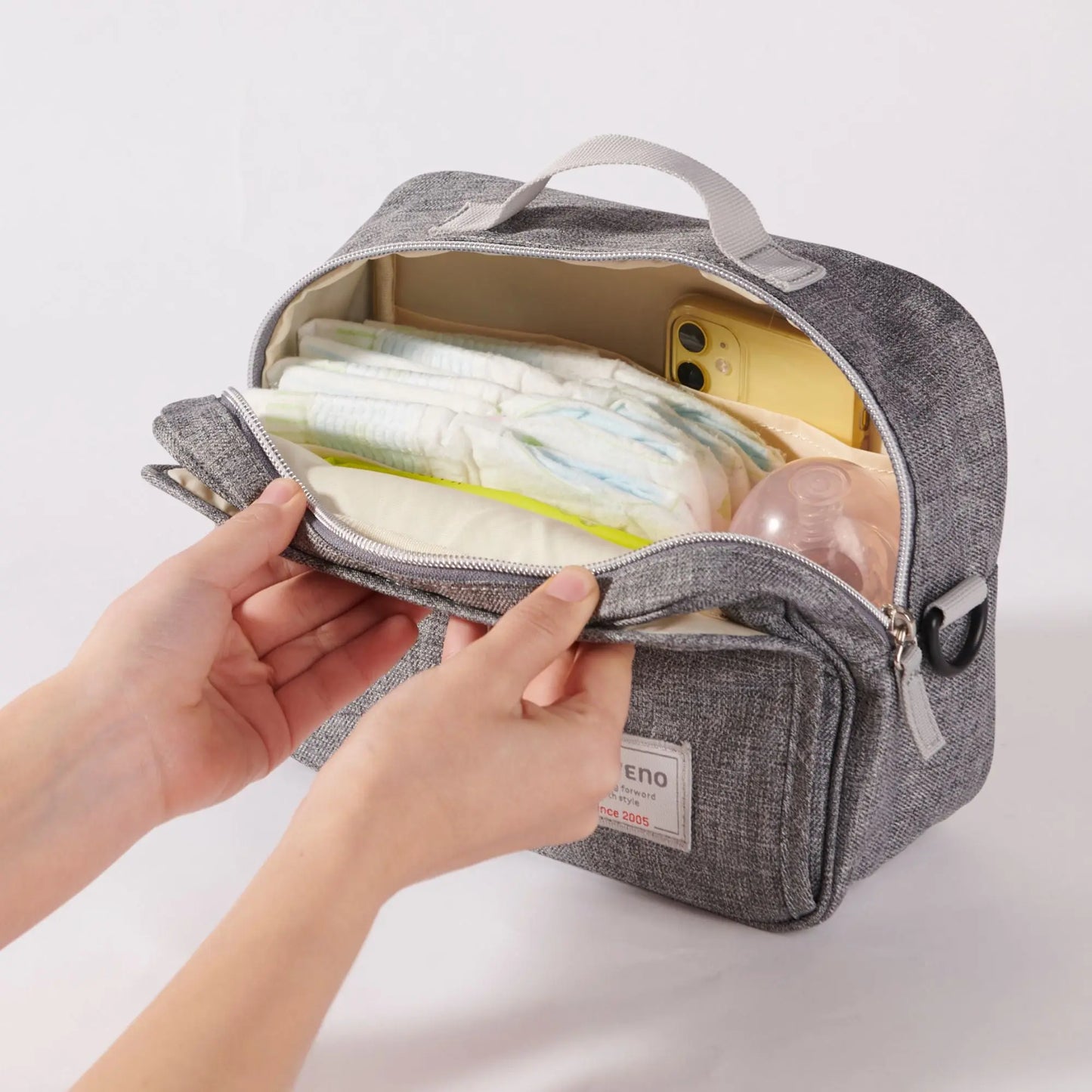 Diaper Clutch Bag with Wipe Dispenser SUNVENO