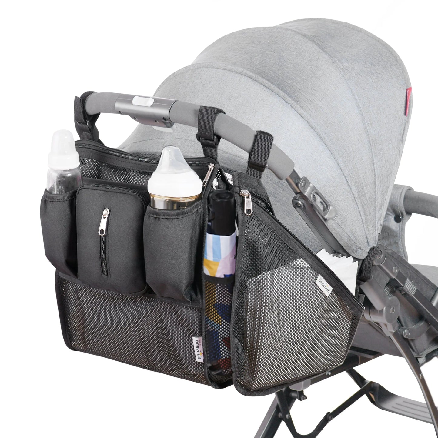 Mesh Stroller Organizer 2 Piece Set SUNVENO