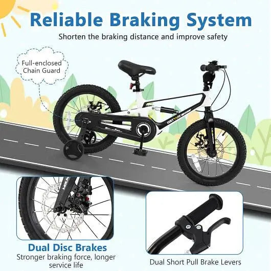 16 Inch Kids Bike Magnesium Alloy Bicycle Adjustable for Aged 4 to 7-16 inches My Store