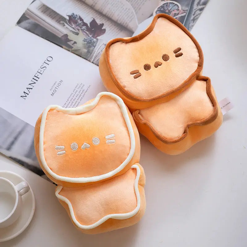 Cute Cartoon Butter Meow Biscuit Cute Funny Bread Plush Toy AnnLoren