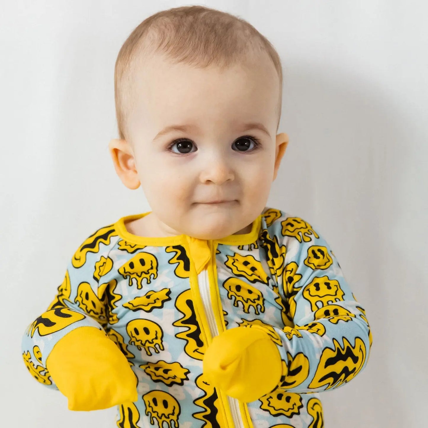 TRIPPY SMILES BLUE BAMBOO ZIPPY NIXX BABY