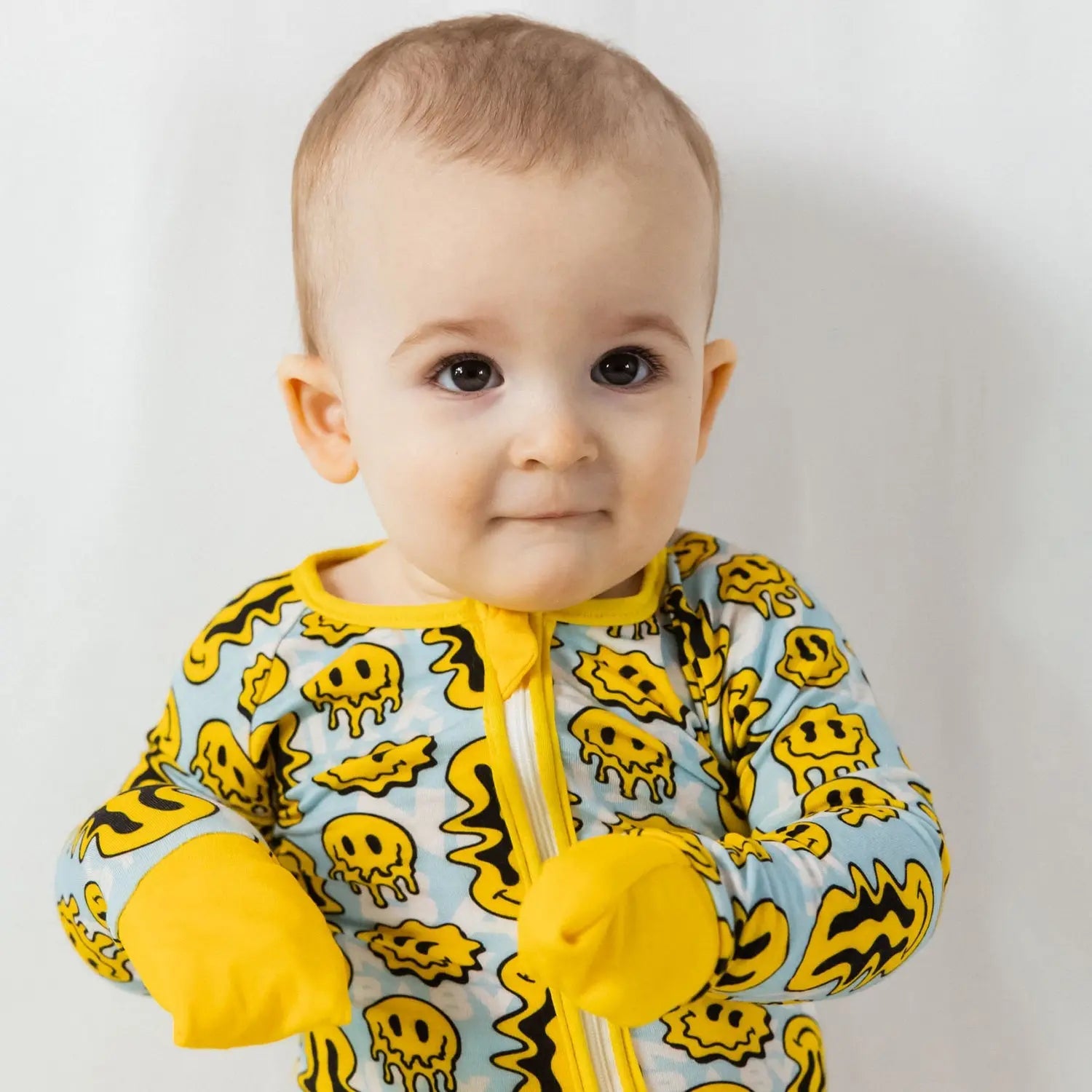 TRIPPY SMILES BLUE BAMBOO ZIPPY NIXX BABY