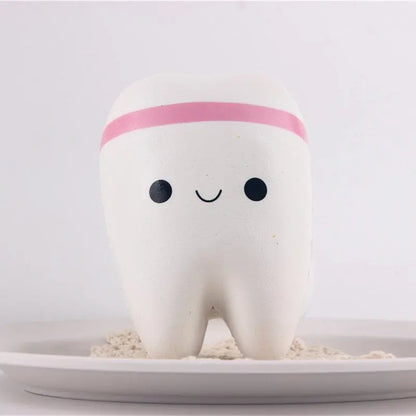 Tooth Shaped Slow Rising Squeeze Toy kids clothes rock