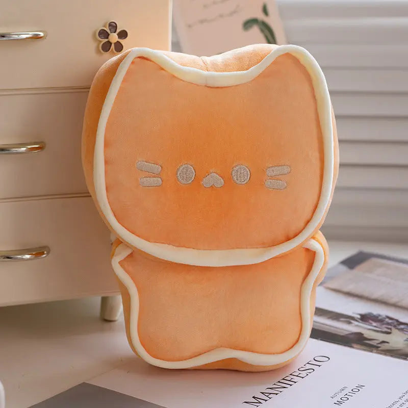 Cute Cartoon Butter Meow Biscuit Cute Funny Bread Plush Toy AnnLoren