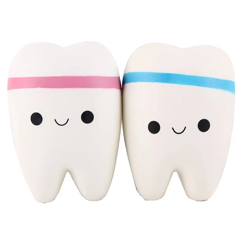 Tooth Shaped Slow Rising Squeeze Toy kids clothes rock