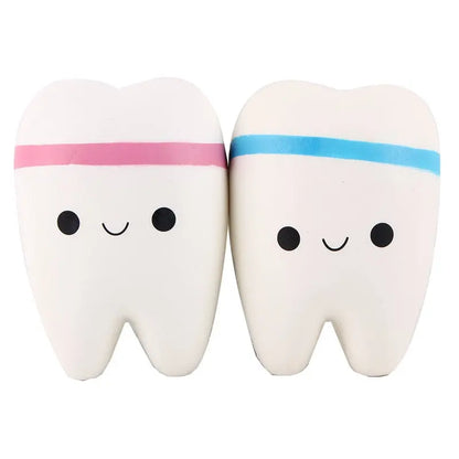 Tooth Shaped Slow Rising Squeeze Toy kids clothes rock